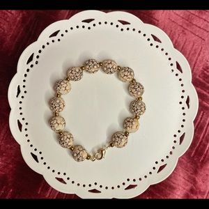 White Wood Bracelet, Handmade